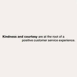 United Wall Quote - Kindness and Courtesy