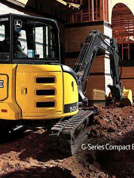 G-Series Compact Excavators – 50G