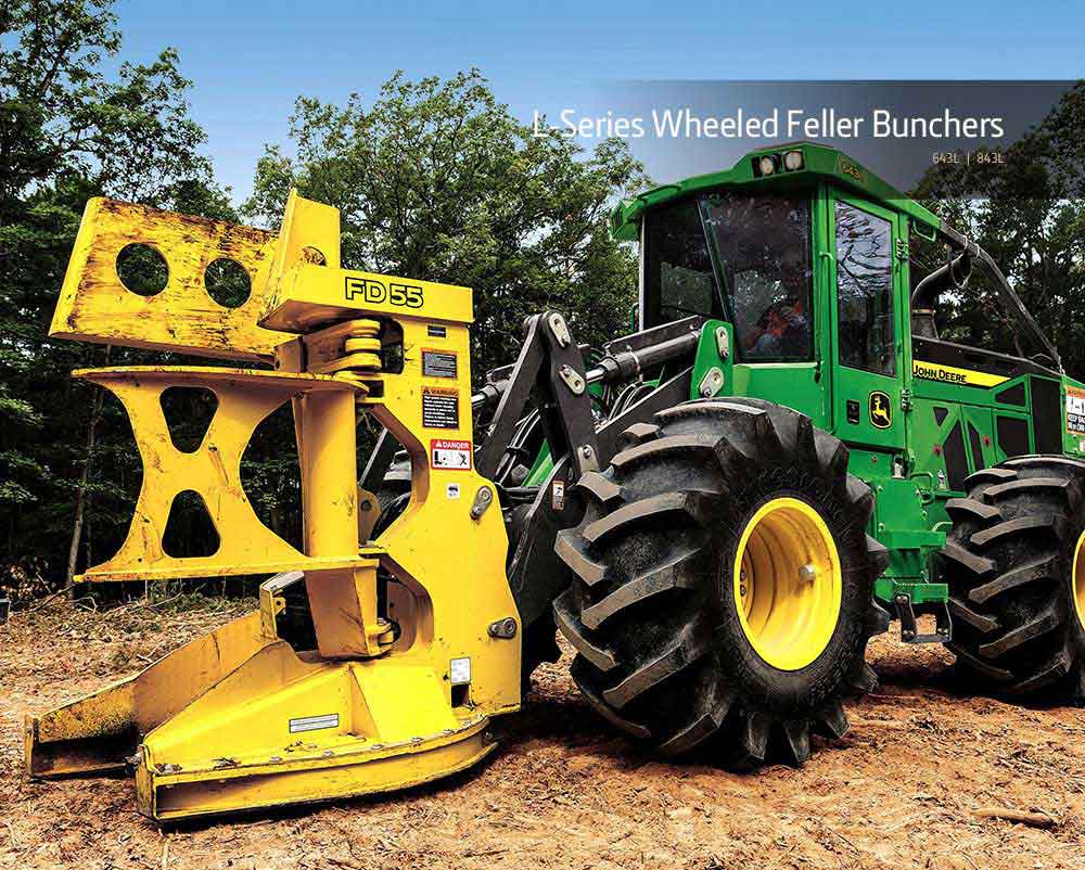 L-Series Wheeled Feller Bunchers – 643L