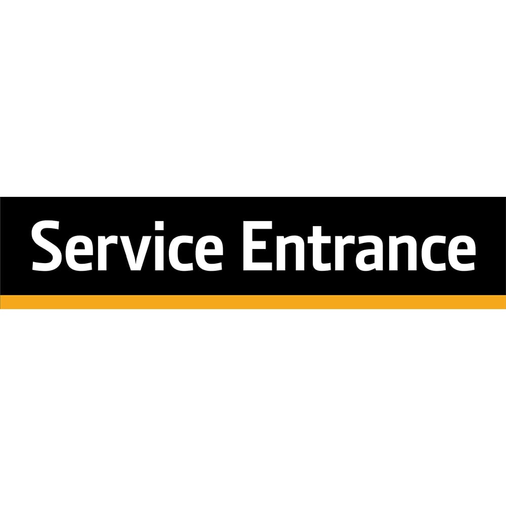 Exterior Bay/Door Signs - Service Entrance